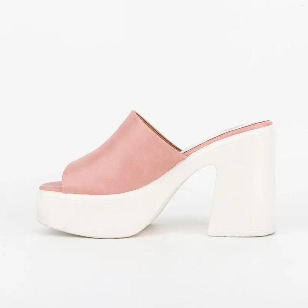 NEW-FREE PEOPLE ZOE PLAT‎ NATURAL/PINK PLATFORM Sz:8.5 Ret$138 RARE COLOR - Picture 5 of 8